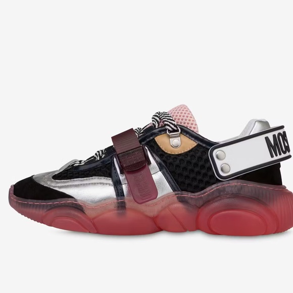 New Authentic MOSCHINO Roller Skates laminated teddy shoes - Picture 7 of 15